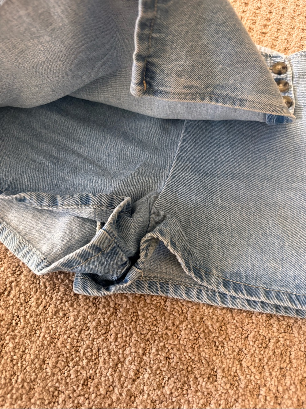 Forever 21 Light Blue Denim Skort - Picture 4 of 5